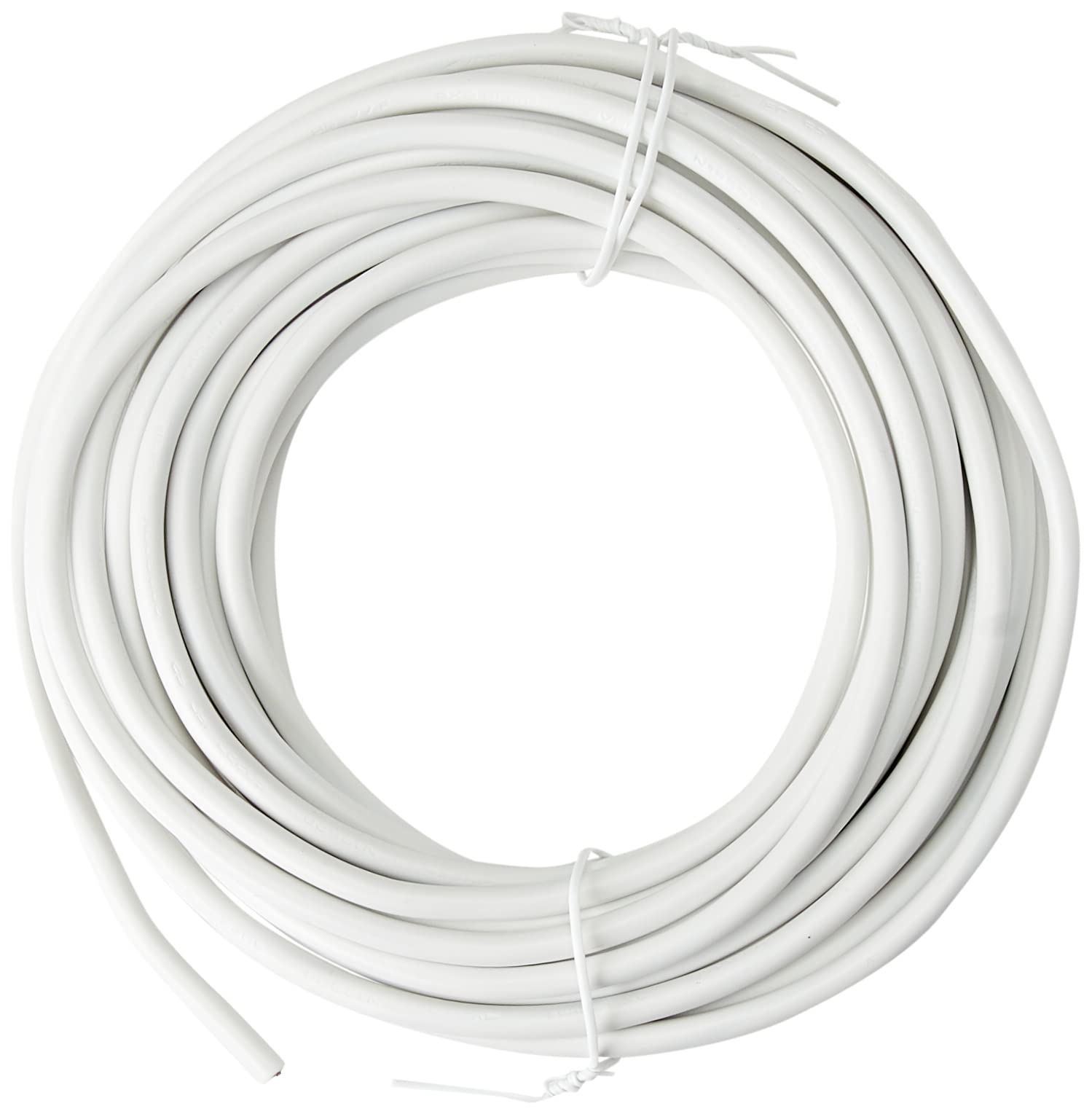 PRO ELEC PEL01098 – 0.5 mm² 2182Y 2‑Core Mains Cable, 3 A, White (10 m Reel)