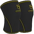 Iron Bull Strength 7mm Knee Sleeves (Pair) for Weightlifting & Powerlifting (USPA, IPL, IWF & USAW Approved) | High-Performance Knee Compression Support For Squats, Weight Lifting - Men and Women