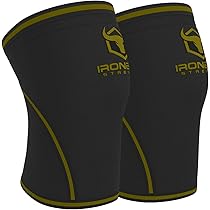 Gymreapers Genouillères (paire) Avec Sangle Pour Squats, Haltérophilie, Dynamophilie, Presse à