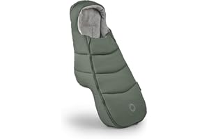 Bugaboo Footmuff - All-Season Stroller Accessory Weatherproof Climate Control Removable and Reflective (Forest Green)