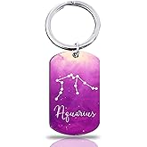 OEHEDOU 12 Constellation Keychain Gift Zodiac Astrology Gifts Birthday Gifts For Women Men Adults Boys Girls Horoscope Lovers