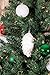Clever Creations White Poly 4 Pack Christmas Tree Ornaments