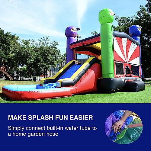 JumpOrange Commercial Grade Inflatable Ninja Warrior Bounce House with