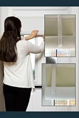 easyblinds Easydoor blind for glazed doors White half width quick fix view 2