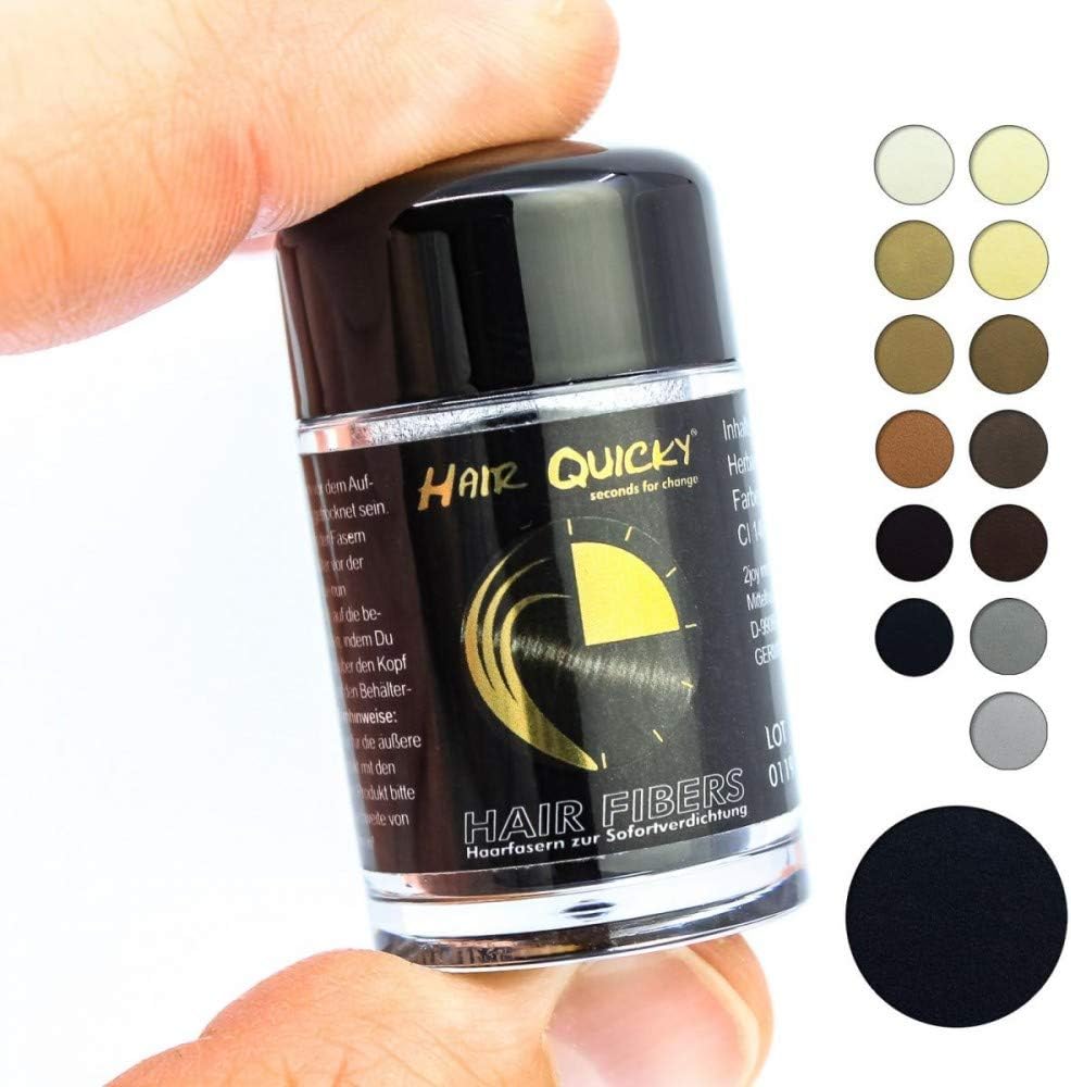 Hair Quicky® Premium Hair Fibers Powder Filler Thickener, instant effect in case of receding