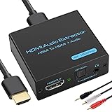 VPFET HDMI Audio Extractor 4K HDMI to Optical 3.5mm