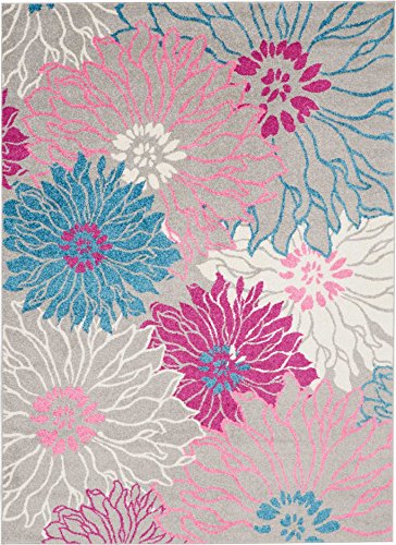 Nourison-Passion-Area-Rug-53-x73-Grey Nourison Passion Area Rug, 5'3" x7'3, Grey