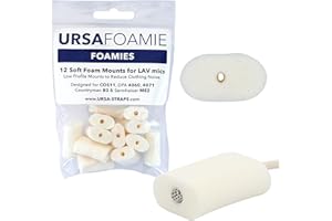 URSA STRAPS URSA Foamies: Soft Foam Mounts for Wireless Lav Mics. Can be stuck directly to the skin or costume. Fits SANKEN COS11, SENNHEISER MKE2, RODE LAV, DPA 4060/4070 (Pack of 12) (White)