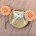 DerBlue 60pcs Artificial Roses Flowers Real Looking Fake Roses Artificial Foam Roses Decoration DIY for Wedding Bouquets Centerpieces,Arrangements Party Home Decorations(Orange)