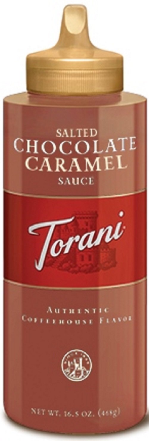 Torani Puremade Salted Chocolate Caramel Sauce, 16.5 Ounces