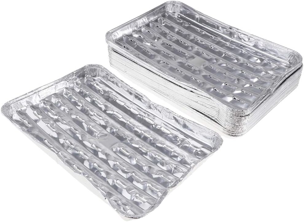P Prettyia 20pcs/Set Disposable Aluminum Foil Pans Barbecue Grilling