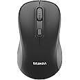 seenda Wireless Mouse, Bluetooth Mouse for Laptop - Dual Mode (Bluetooth + 2.4G USB) Computer Mouse Compatible with MacBook, Windows Computers/Laptops - Black