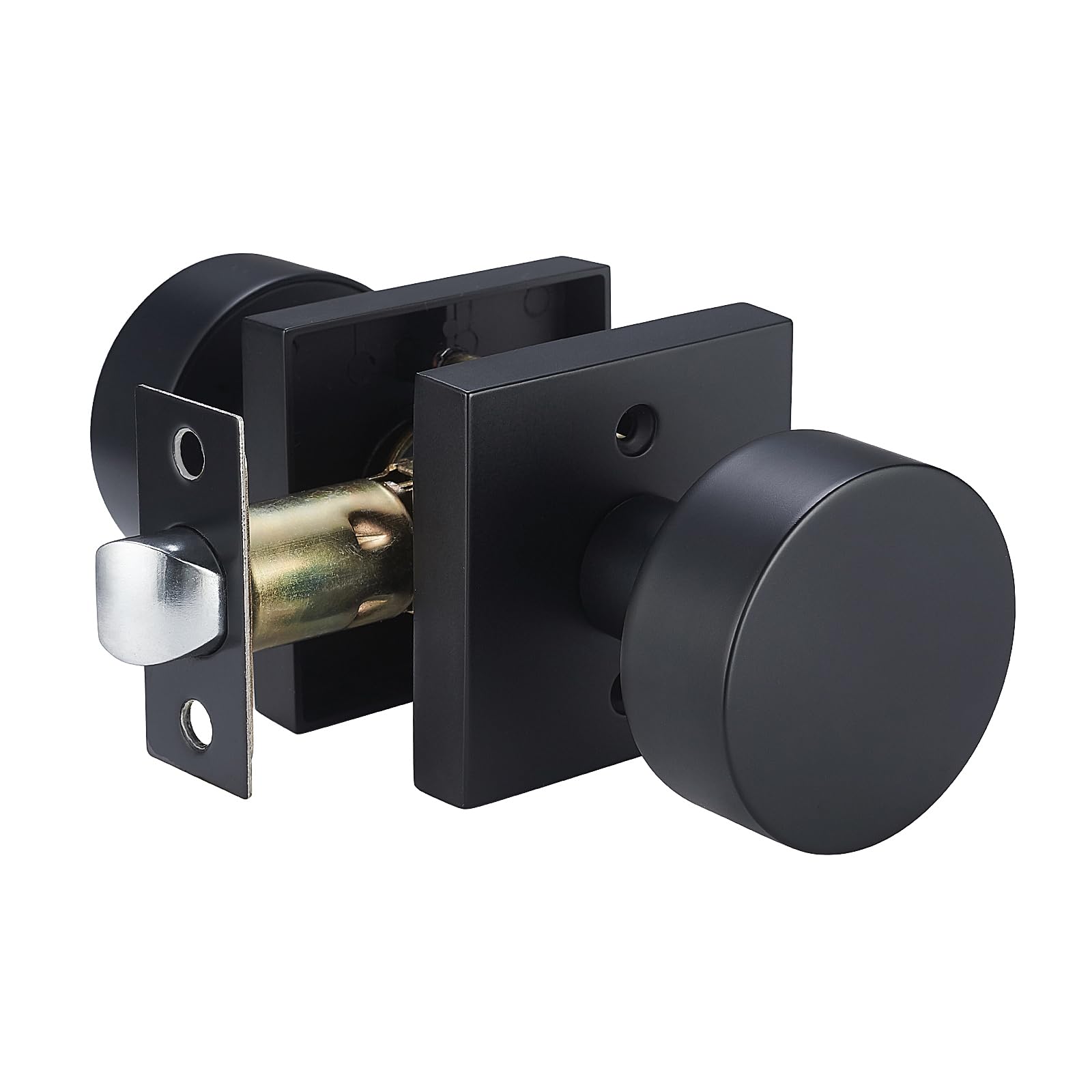 Photo 1 of SNBTLA Black Door Knobs,Modern Passage Handles for Interior Hallway Closet