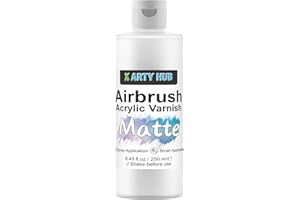 X ARTY HUB Acrylic Varnish Matte 250 ml, Anti-Yellowing/Fading/Cracking Acrylic Paint Sealer, Waterproof, Stain & Moisture Re