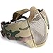 Unigear Half Face Lower Mask Foldable Mesh Adjustable Tactical Metal Steel Mask for Airsoft/Hunting/Paintball/Shooting (Black-1)