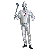 Rubies Men's Wizard Of Oz Tin Man Costume, Silver Metallic