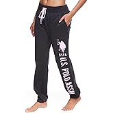 U.S. Polo Assn. Women's French Terry Jogger Sweatpants, Valentines Gifts for Her