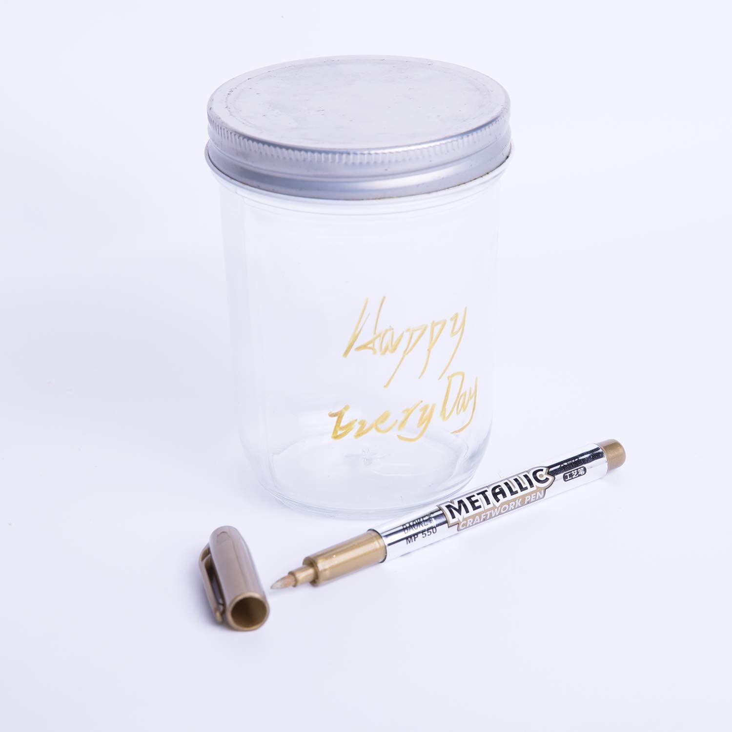 LIVEGREEN 6 Pcs Gold and Silver Metallic Marker Pens Metallic Permanent Markers,Metallic Painting Pens for Glass Surface Greeting Cards Signature Lettering - Image 3