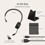 Jabra Evolve 65 TE Wireless Mono Headset with Mic Dual Device USB-A BT 16h view 7