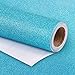 WRAPAHOLIC Wrapping Paper Roll - Glitter Aqua for Birthday, Holiday, Wedding, Baby Shower - 30 inch x 16.5 feet