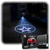 NFL Dallas Cowboys LED Car Door Lights Logo Projector Puddle Light | Officially Licensed Car Door Ghost Shadow Light, Wireless Projector, Universal, Easy Install, Battery Powered, Team Pride