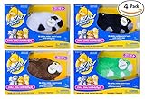 Zhu Zhu Hamster 4 Pack: Captain Zhu, Shamrock, Bamboo, Dezel. Zhu Zhu Pets Are Electronic Talking Motorized Plush Toys for Children. Great Child's Birthday or Christmas Gift for Any Kid, Boy or Girl.