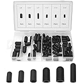 XINLIYA 105PCS Car Vacuum Caps Assortment, 6 Sizes Assorted Vacuum Plugs Hose End Cap Replacement Kit for Carburetor, Manifol
