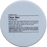 J Beverly Hills Blue Clear Finishing Wax with Castor Oil for Strong Hold and Hair Growth, 2.5 Oz