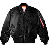 Alpha Industries MA-1 Blood Chit Bomber Flight Jacket - Fighter Pilot Flight Jacket