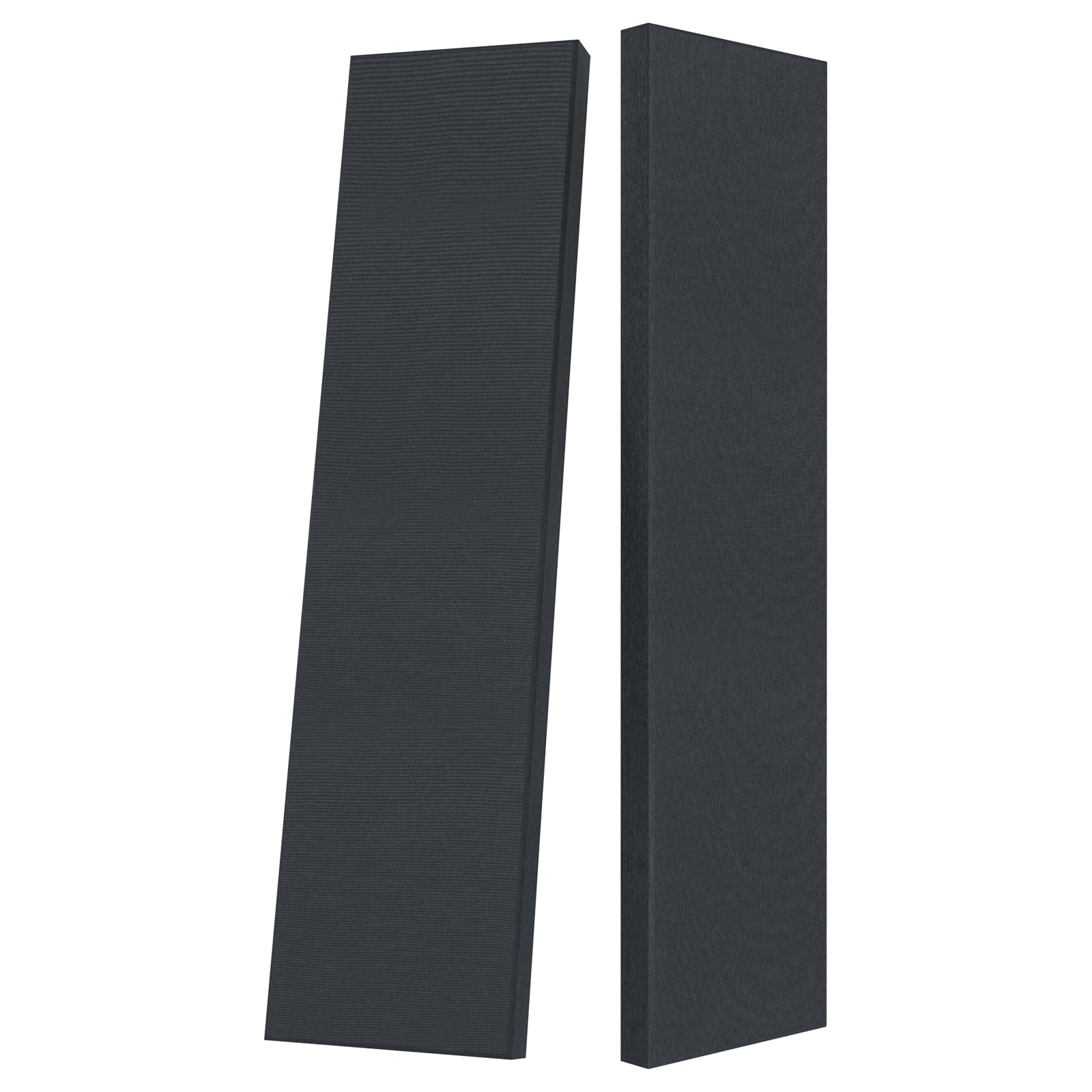 Photo 1 of 2” Thick Acoustic Panels with Hanging Brackets to the Wall, 2 PCS 47.2” x 11.8” Fiberglass Sound Absorbing Panels for Home Theater Church Office Wall or Ceiling, Blue Grey