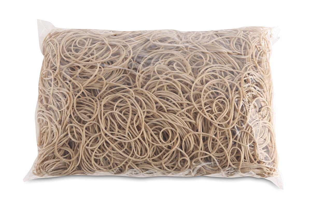 Rubber Bands Office Products Diameter 50mm 1,5x1,5mm 1000g Natural/Small Office Accessories/Type-Standard/Material-Rubber/Weight (g)-1000 / Colour-Natural/Size-1,5x1,5mm