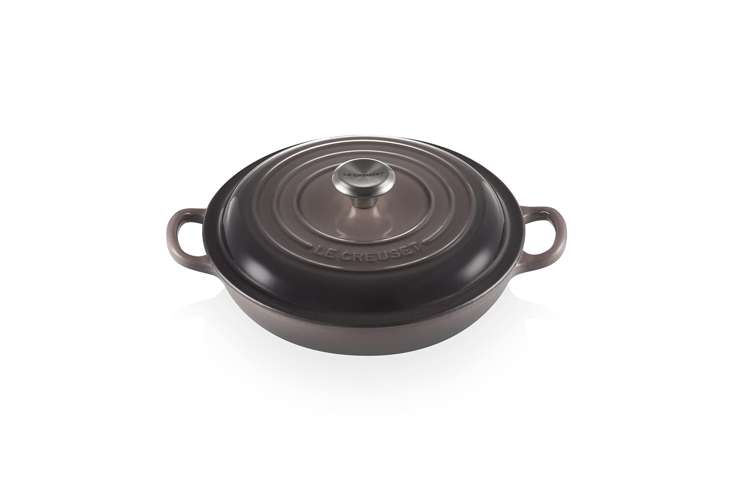 Le Creuset Enameled Cast Iron Signature Braiser, 1.5 qt., Oyster