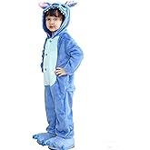 Plustrong Kids Onesie Pajamas Halloween Costumes for Boys Girls Flannel Animal Onesie Halloween Costumes for Kids