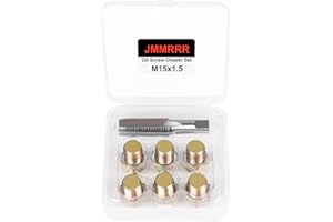 JMMRRR Oil Drain Plug Tap Thread Repair Kit M15 x 1.5MM Oil Pan Screws Rethread Tool Oil Drain Plug Thread Repair Tool Kit