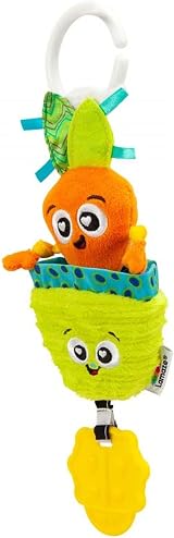 LAMAZE Candy The Carrot Clip On Pram Baby Toy Multicoloured Newborn Sensory view 4