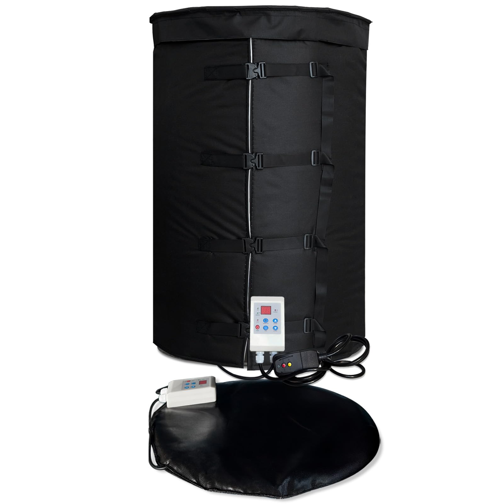 Photo 1 of Metal Drum & Bucket Heater with Dual-Zone Temperature Control, Insulated Bucket Warmer for 55-Gallon Barrel, Propane Tank Heater Blanket UL Certified.