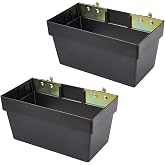ERFEI 2 Pack E-Track Storage Bin for E-Track System E Track Accessories Storage Box for Trucks Easily Organizer Basket for Enclosed Trailer