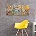 ARTLAND Canvas Wall Art Pictures Decor Ready to Hang Floral Artwork for Walls Home Decorations for Living Room 'Exquisite Yellow Plum' 3 Piece Wall Artwork Framed