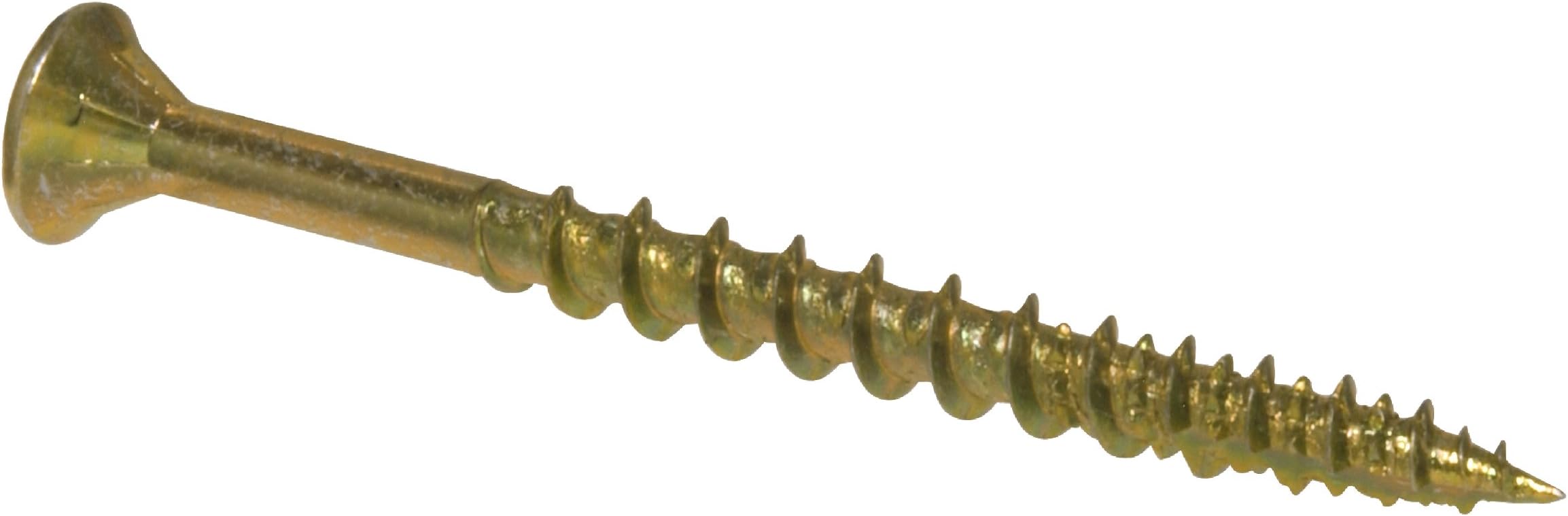 Hillman The Hillman Group 42180 Pro Crafter 8 by 2-1/2-Inch Wood Screw, 50-Piece, Yellow Zinc