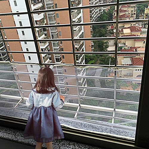 COCODE Child Safety Net - Safety Mesh Netting for Rail Balcony Banister Stair for Baby Kids Toys Pets, Safe for Indoor, Outdoor, Patios - 10ft x2.5ft