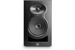 KALI AUDIO LP-6 V2 6.5" Project Lone Pine Powered Studio Monitor - Low-Noise Bi-Amped Professional Studio Speaker for Music Production - 80W, 115dB Max SPL - TRS, RCA, XLR Inputs - Single, Black