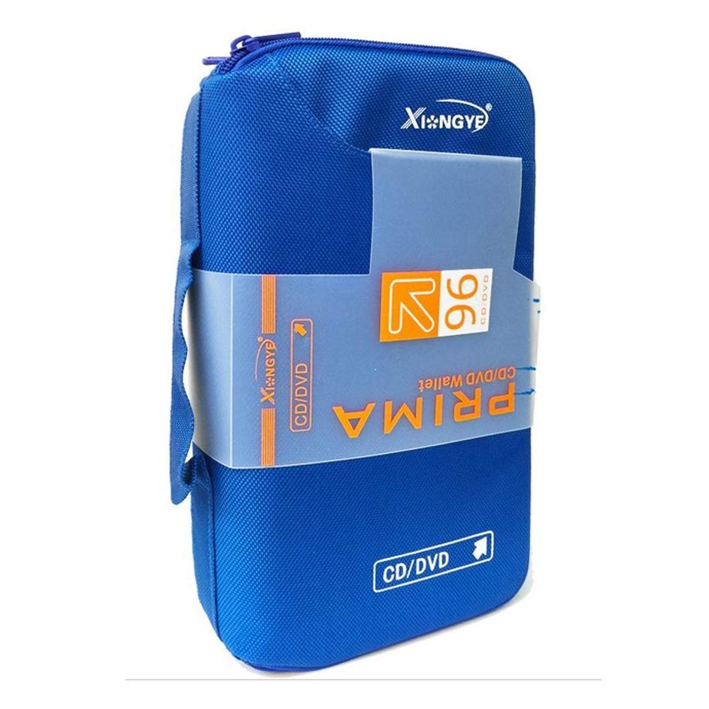 Newniu(R) Disc CD DVD Bag Case Holder Wallet Storage (96 CDs / Blue / Polyester)