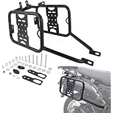 REARACE Saddlebag Support Racks Fit for KLR650 Gen2 2008-2018 | Pannier Racks, Motorcycle Side Carrier, Steel Black Powder Coated, Corrosion Resistant, Expands Carrying Capacity
