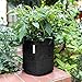 OPULENT SYSTEMS 5-Pack 3 Gallon Grow Bags Heavy Duty Thickened Nonwoven Fabric Containers for Potato/Plant Growing Pots with Handles (Black)