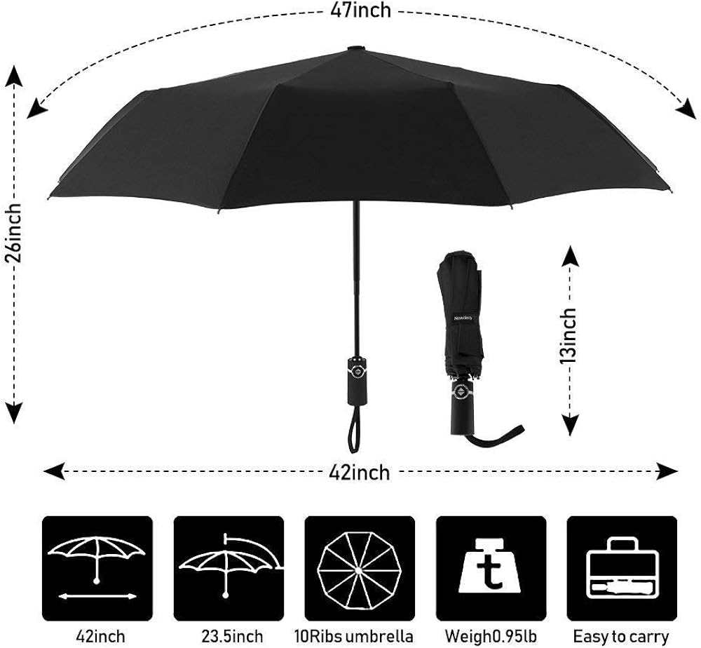 newdora windproof travel umbrella