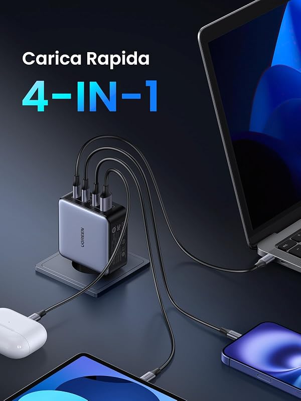 Nexode 160W Caricatore USB C GaNInfinity Caricabatteria PD 3.1