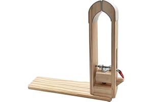 LYFJXX Leather Stitching Pony, DIY Leather Stitching Clamp with PU Leather, Wood Pony Horse Clamp