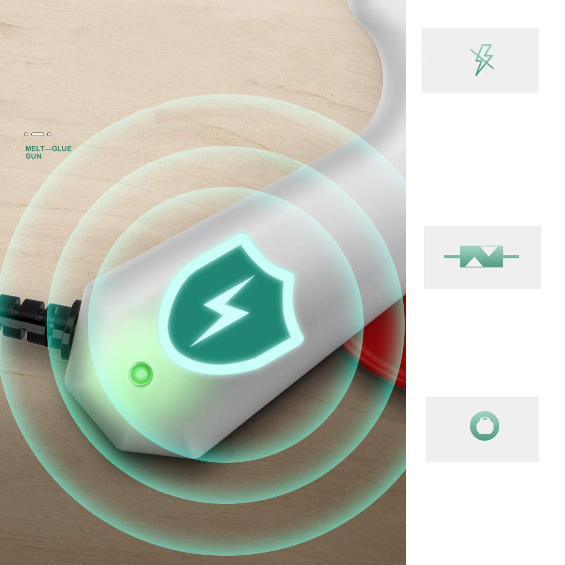 Hot Melt Glue Gun Kit 60W/100W with Carry Bag and 20 pcs Glue Sticks, for DIY, Arts & Crafts Projects, Sealing and Quick Repairs, Light and Heavy Duty in Home and Office: Industrial & Scientific