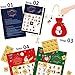 Christmas Bingo Game - 32-Set Family Holiday Party Supplies Activity Kit, 2 to 32 Multi-Player Bingo, Home party, Winter Fun for Kids and Adults