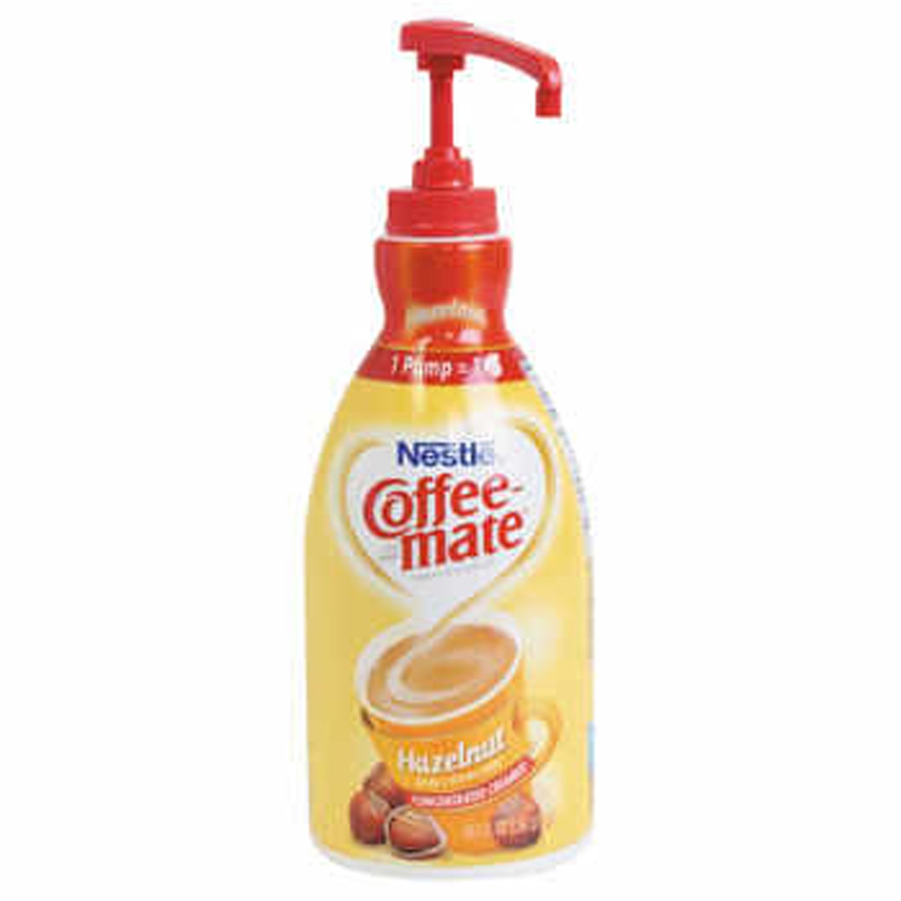 Nestlé® Coffeemate® Hazelnut Liquid Creamer 1.5l Pump Bottle COS